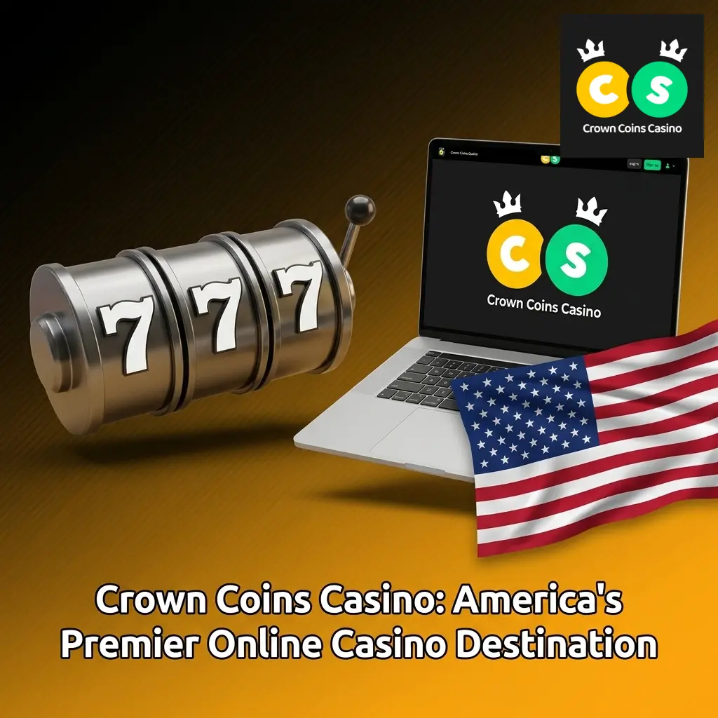 Crown Coins Casino welcome screen with 500+ games and 100,000 Crown Coins plus 2 Sweeps Coins no deposit bonus offer