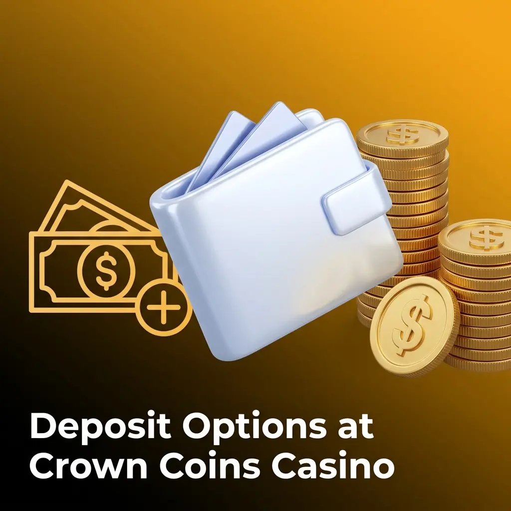 Crown Coins Casino deposit options including Apple Pay, Visa, Mastercard, Amex, Discover, and Skrill for US players