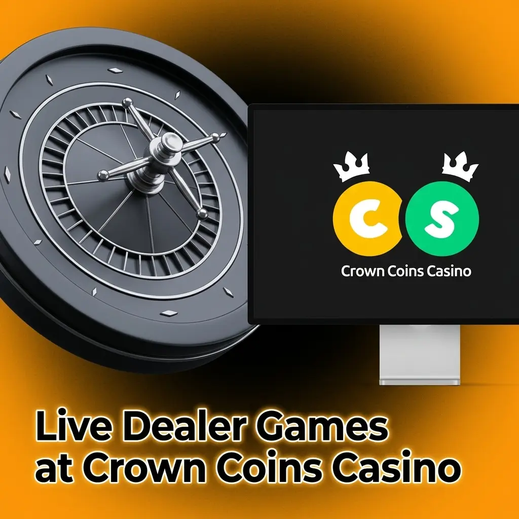 Professional live dealer game in progress at Crown Coins Casino with HD video stream and interactive chat features
